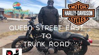 Cruising the Streets of Sault Ste. Marie on My 2016 Harley Davidson Iron 883