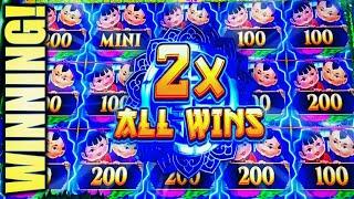 WINNING! NEW MIGHTY CASH! XTRA REEL (GUO NIAN) Slot Machine Bonus (Aristocrat)