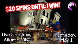 $20 Spins Until I Win! Live Slots From AC