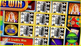 QUEEN'S KNIGHT HIGH LIMIT SLOT JACKPOT/ FULL SCREEN WILDS/ HUGE BETS/ FREE GAMES/ LIVE PLAY
