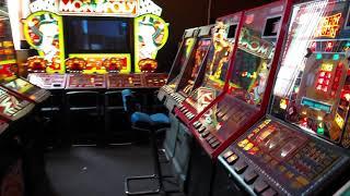The Bus Cafe Retro Arcade King's Lynn Norfolk Sneak peek! (lights off)