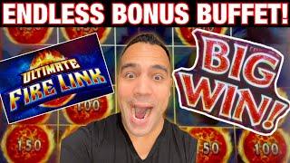 Ultimate Fire Link goes completely on FIRE!  Up to $20 bets = Great wins!!!