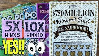 YES!! FOUND THEM  2X $30 Winner's Circle  $180 TEXAS LOTTERY Scratch Offs