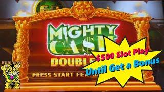 UNTIL GET A BONUS !!!Put in $500 and Play until a Bonus Comes !MIGHTY CASH DOUBLE UP Slot 栗スロ