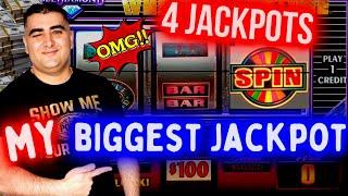MY BIGGEST JACKPOT On $100 Wheel Of Fortune Slot Machine  | Mega Handpay Jackpot | SE-11 | EP-9