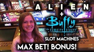 Giving The Buffy Slot Machine One More Try! Max Bet Bonus!