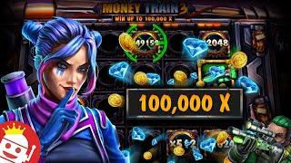 INCREDIBLE MONEY TRAIN 3 MAX WIN! PLAYER TRIGGERS 100,000X JACKPOT!