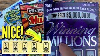 $50 TICKET! GOING BIG with Winning Millions + MORE WINS! $120/TICKETS  TX Lottery Scratch Offs
