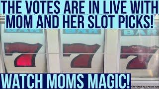 Mom calls the shots and picks the slots LIVE in Florida!
