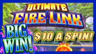 ATM LINE LONG SO I PLAYED FIRE LINK  $10 A SPIN!  LIVE SLOT PLAY & BONUSES FROM COSMO LAS VEGAS