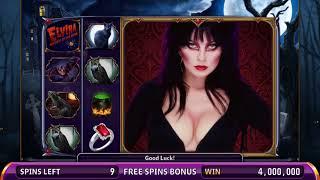 ELVIRA: MISTRESS OF THE DARK Video Slot Casino Game with an ELVIRA FREE SPIN  BONUS