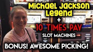 Michael Jackson Legend Slot Machine! BONUS! GREAT Picking!!!