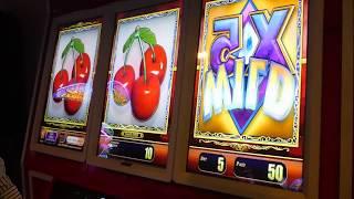 HUGE DIAMOND MACHINE in LAS VEGAS! High Limit $5 Bet Sizzling Slot Jackpots Casino Videos