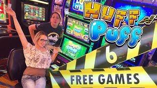 NEW LOCK IT LINK! •6 Free Games on Huff N Puff! •Slot Ladies BLOW the House Down!