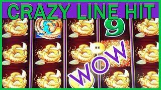 CrAzY Line Hit + MORE on 5 Treasures  Aria Casino  Slot Machine Pokies w Brian Christopher