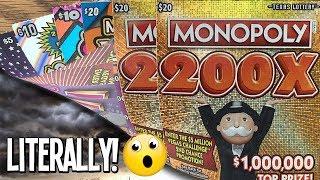 STORMY SESSION with WINS!  Playing $100 in TX Lottery Scratch Off Tickets