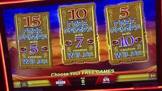 SCARAB MAX BET BONUS! How many FREE GAMES would YOU choose? Casino Slot Machine Videos