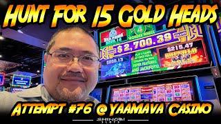 Hunt For 15 Gold Heads! Ep. #76 - Chasing a Maxed Out Grand Jackpot in Wonder 4 Wonder Wheel!