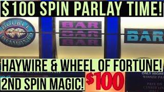 Old School Slots Presents: $100 Wheel of Fortune $100 Haywire $20 Double  Deluxe & Triple Double