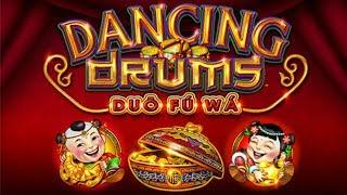BIG WIN + FUN SURPRISE on DANCING DRUMS SLOT MACHINE POKIE BONUSES - PECHANGA CASINO
