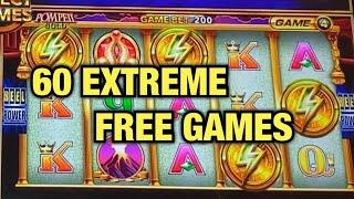 STOPPING THE REELS DID WORK! JACKPOT HANDPAY- POMPEII EXTREME FREE GAMES!