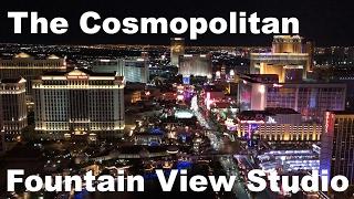 The Cosmopolitan Las Vegas Terrace Studio fountain Hotel Room and View East Tower