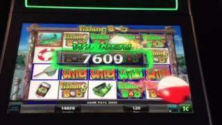 Fishing Bob Slot Machine 100X+ Line Hit Lucky Eagle Casino