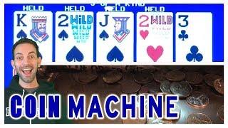 Old School COIN Poker Machine  Playing with a FAN & NorCal!  Brian Christopher Slots