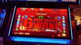 $$  BIG RED DELUXE BIG WIN 20c denom Retrigger Aristocrat pokie slot machine