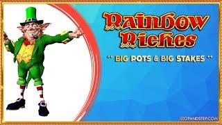 GOING REAL BIG on Rainbow Riches !  MASSIVE ROLL IN and BIG POTS!!