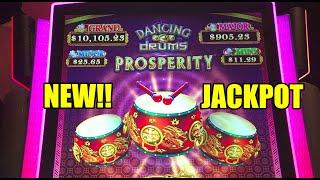 NEW SLOT! DANCING DRUMS PROSPERITY: JACKPOT HANDPAY ON MAX BET