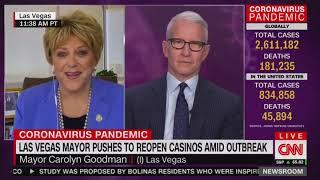 Las Vegas Mayor Debates Anderson Cooper On Reopening The City After Coronavirus