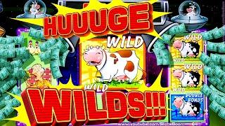 HUUUGE WILD BONUS!!! Invaders Attack from the Planet Moolah - CASINO VIDEO SLOTS - YAAMAVA