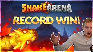RECORD WIN! Snake Arena Big win - HUGE WIN - NEW SLOT Bonus Buy from Casinodaddy Live Stream