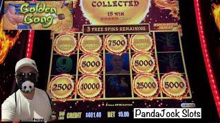 Winning Huge on freeplay! The new game saved us! Golden Gong