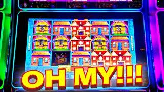 I HUFFED AND PUFFED AND GOT A BIG WIN!!!! Las Vegas Casino Slot Machine Lightning Lock It Link Bonus
