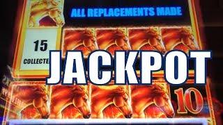 New Slot HANDPAY !The first Jackpot on YouTube ! MUSTANG GOLD Slot (Ainsworth)Insane Re-Triggers