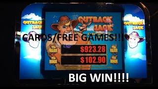 *Big Win!* - Outback Jack Card Feature/Free Spins