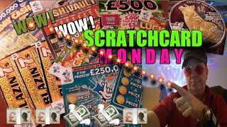 •WhooooOOOO•Monday Scratchcards.•Instant £500•Lucky Lines•Holiday Cash•£250,000 Blue•Blazin'7s