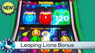 New️Thunder Drums Leaping Lions Slot Machine Bonus