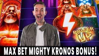 Kronos POWERS UP a Big Win  BONUS after BONUS Vegas Slot Action with BCSlots