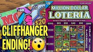 CLIFFHANGER ENDING!  Comes down to 1 TICKET! $20, $10's + $5's!  TX Lottery Scratch Offs