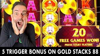 FIVE TRIGGER BONUS  Gold Stacks 88 at Agua Caliente Casino
