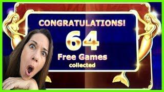 64 FREE GAMES  SHE "TOOTED" DURING THE BONUS