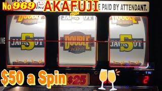 Good JobHigh Limit Double Jackpot Blazing 7s Slot [Quick Hit] Max Bet $50 @ Barona Casino 赤富士スロット