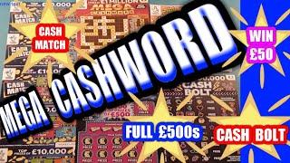 MEGA CASHWORD.WIN £50Cash Bolt£100,000 MultiplierFull £500s️Cash Match️INSTANT £100