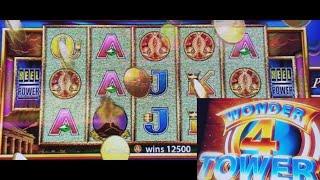 WONDER 4 TOWER 5 Dragons & Pompeii Slot Machines Max Bet  Bonuses() ! Live Slot Play !