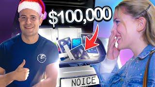 GIVING $100,000 TO STRANGERS FOR CHRISTMAS! Part 1