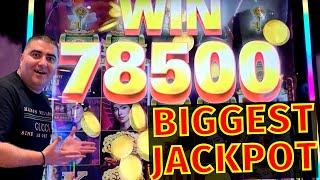 BIGGEST WIN Ever On Panda's Treasure Slot - Las Vegas MASSIVE JACKPOTS