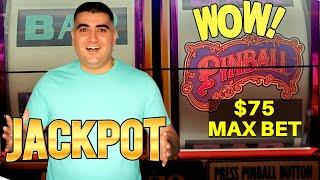 High Limit PINBALL Slot Machine HANDPAY JACKPOT - $75 Max Bet | Season-2 | EPISODE #30
